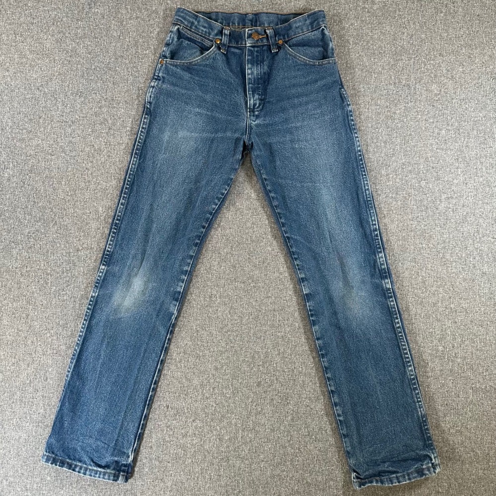 Wrangler Cowboy Cut Slim Fit Jeans Boys 16 Slim Blue Denim Western 26x29 1013MWZ